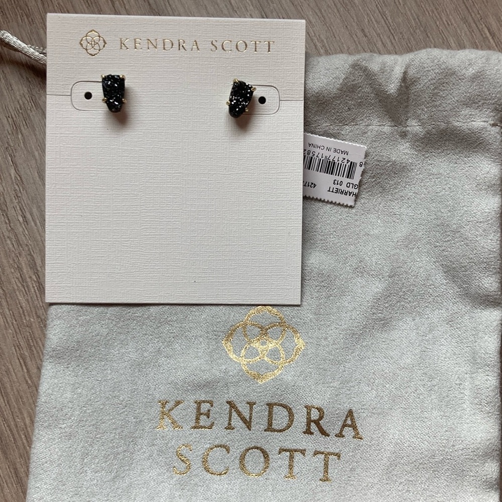 Kendra Scott Midnight Black Stud Earrings